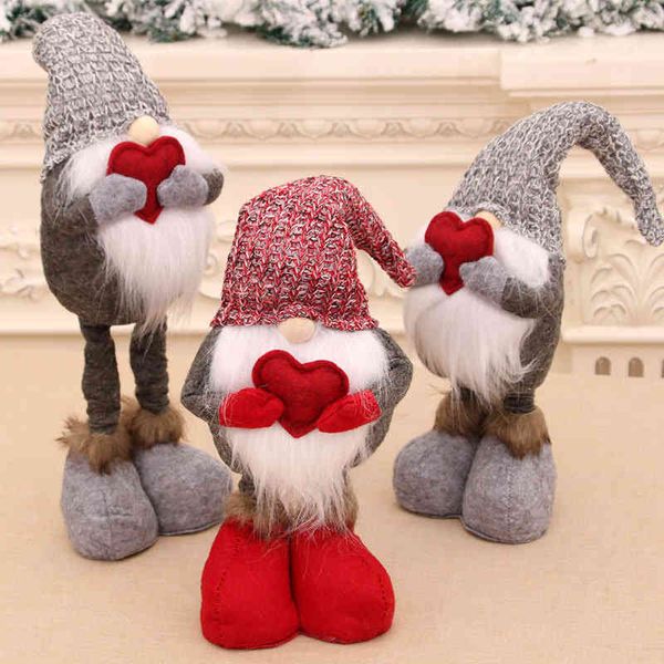 

christmas new telescopic doll santa claus snowman doll gift faceless