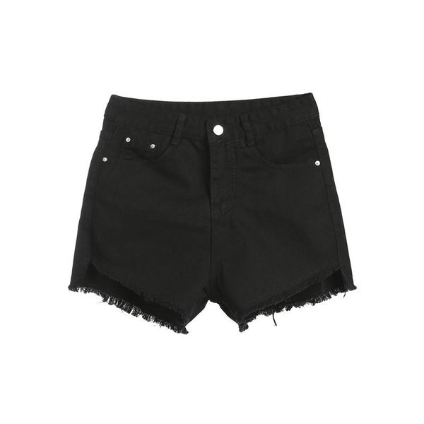 

women's jeans women shorts 2021 fashion summer high waist ripped hole embroidery short mini for trousers, Blue