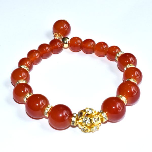 

fashion women gift strands bracelet glasses agates bead loose stripe agat beaded round crystal colorful beads diy bracelets diamond jewelry, Black