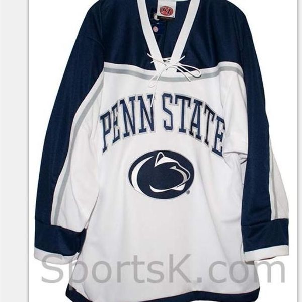 

goodjob men youth women vintage penn state nittany lionss white hockey jersey size s-5xl or custom any name or number, Black