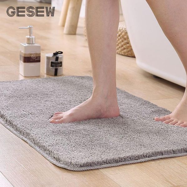 

bath mats gesew non-slip bathroom carpet home indoor rug absorbent foot pad feet microfiber floor household accessories