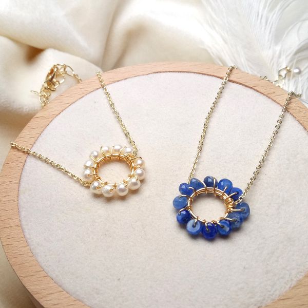 

bracelets designer 14k gold wrapped brazilian blue crystal freshwater pearl wreath bracelet personality simple temperament hand string light, Black