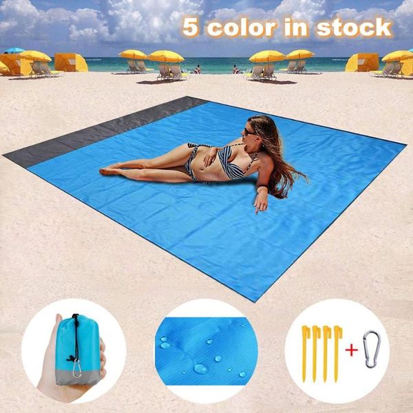 

outdoor pads 2m*1.4m waterproof beach blanket portable picnic mat camping ground mattress hiking bed sleeping pad