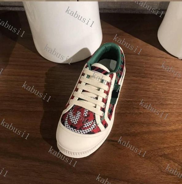 

kids lace-up designer shoes boy girls fashion leather sneakers red black blue children casual shoes with original standard box size 26-35, Black;red