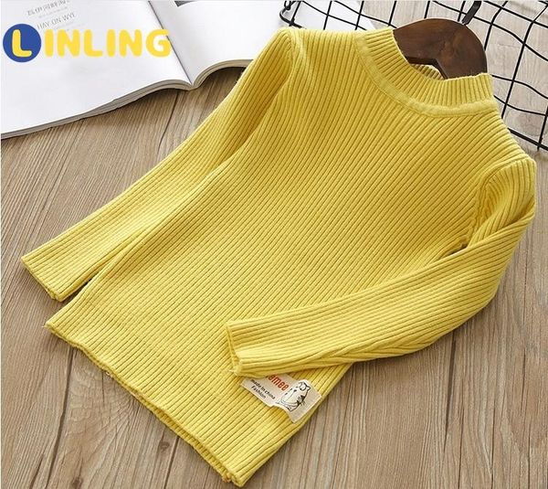 

pullover linling 2021 autumn sweater boy wool bottoming shirt children's clothing girl sweatshirt long sleeve winter daily style p773, Blue