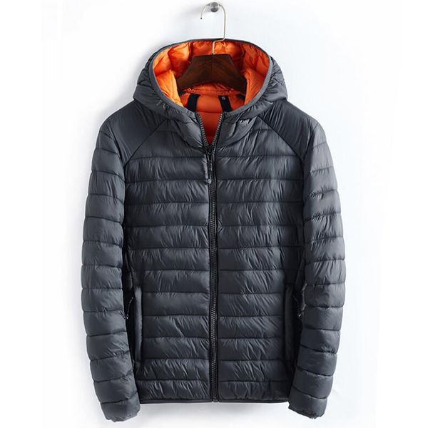 

winter warm down coat men fashion hooded simple cotton padded basic jacket casaco male windproof outwear down jackets clothing, Black;brown