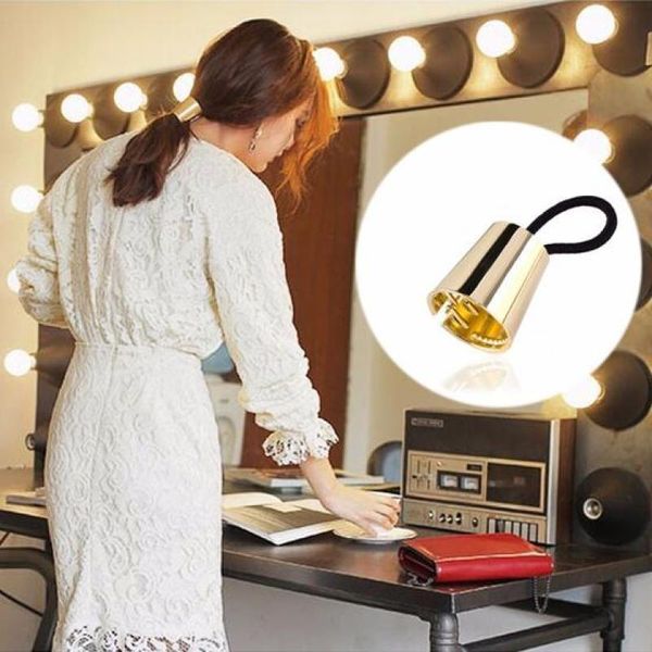 

hair clips & barrettes fashion women punk gothic fake metal cuff band elastic wrap clip tie holder girl accessories bands, Golden;silver