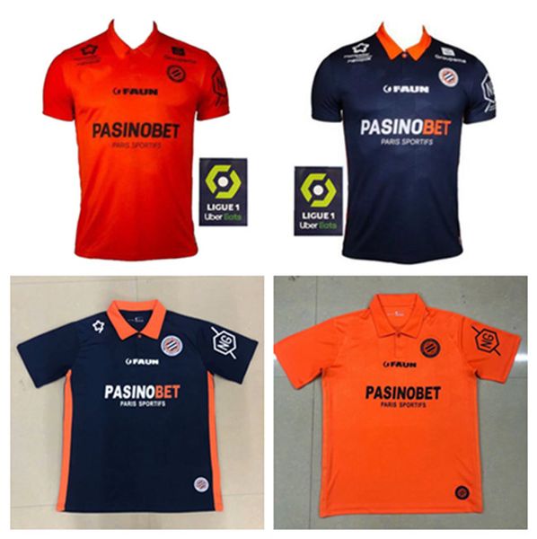 

soccer jersey 20/21 montpellier hsc laborade delort maillot de foot savanier madidi mollet congre, Black;yellow