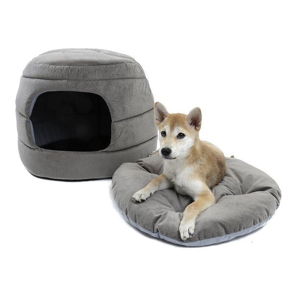 

kennels & pens pet house cute 2 ways to use soft dog puppy sofa cat nest bottom non-slip removable cushion foldable bed