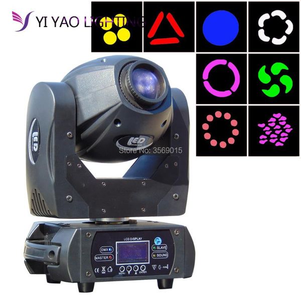 

effects mini 11 gobo with 3 facet prism effect led spot dmx 512 dj 60w moving head