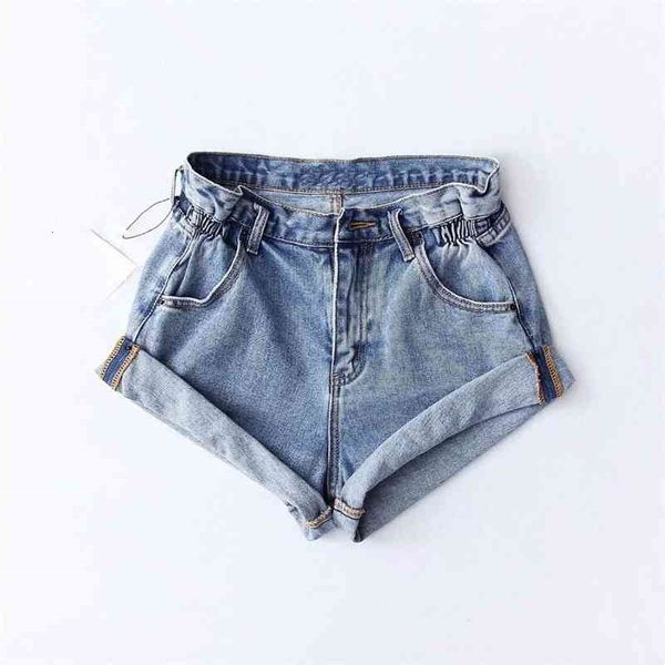 

women's shorts summer ripped women shorts casual denim high waist pleat curling stretch short for bwsf, White;black