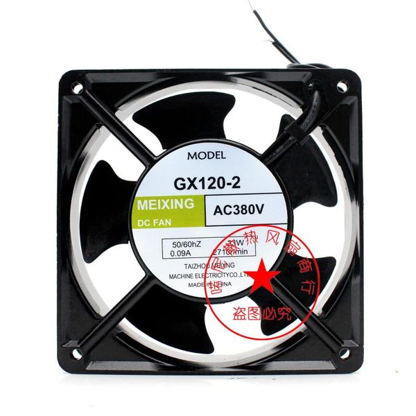 

fans & coolings meixing gx120-2 ac 380v 23w 120x120x38mm 2-wire server cooling fan