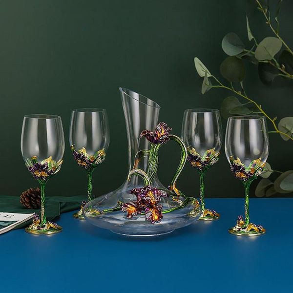 

mugs creative enamel iris glass cup unique mug champagne flutes crystalline party gift toasting goblet crystal anniversary
