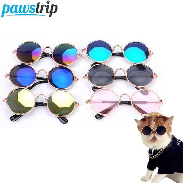 

dog apparel pawstrip 1pc pet small sunglasses metal frame cat grooming accessories width 8cm