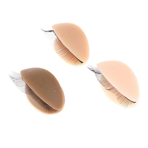 

eyebrow tools & stencils training mannequin head false eyelash extension practice model replacement silicone removable eyelids makeup