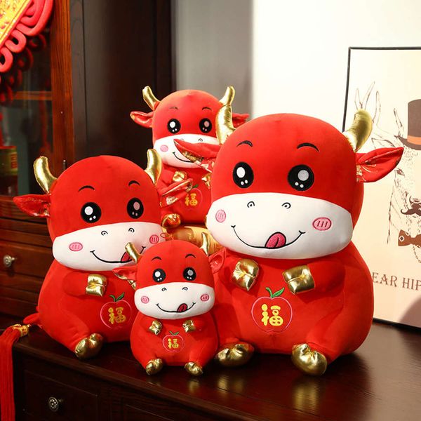 

year of the ox mascot doll god wealth, Blue