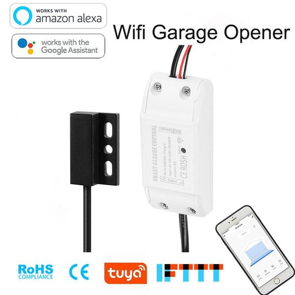 

smart home control tuya life garage door controller supports alexa voice