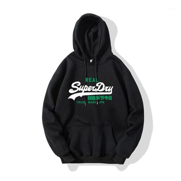 

men's hoodies & sweatshirts autumn fashion hoody men women male show clothing hip hop sportswear printed plus fleece warm pullover, Black