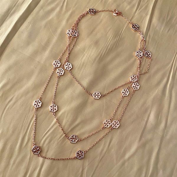 

fine jewelry online hexagonal design fashion texture necklace multi-layer celebrity style jewelry 65% off store online sale, Silver