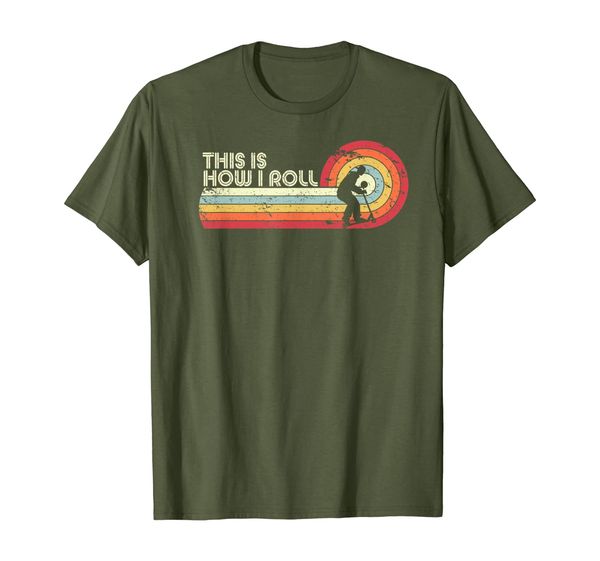 

this is how i roll shirt. retro style scooter t-shirt, White;black