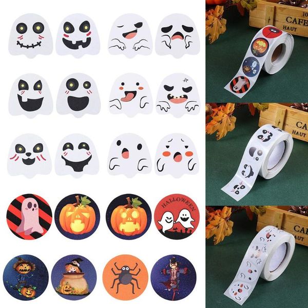 

gift wrap 500pcs halloween sticker sealing label stickers self adhesive gifts handmade envelope diy stationery packing box decoration
