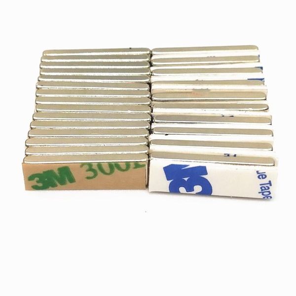 

fridge magnets 5/10/30pcs /lot neodymium magnet 20*6*2 mm 3m adhesive 20x6x2 n35 ndfeb 20mm x 6mm 2mm