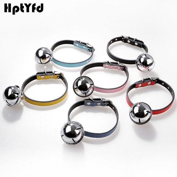 

1.0cm width cute cat dog collar pu leather necklace dog collar with big glossy bells for cat small dogs puppy supplies