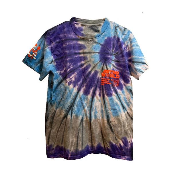 

2021 new travis scott cactus jack men women tie-dye astroworld tees oversized cotton t-shirt mens rssc, White;black