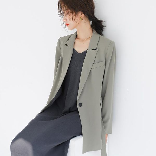 

women's suits & blazers suit jacket women's thin fall 2021women clotj spring and autumn korean style british belt blzer women for o, White;black
