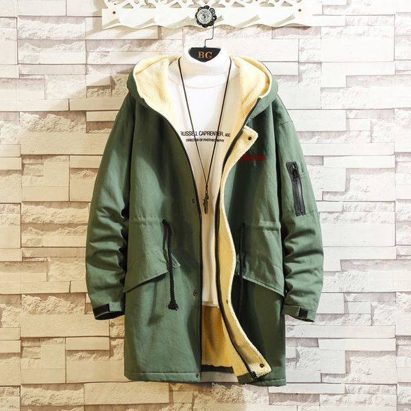 

2021 new fashion autumn winter jacket men's japanese streetwear black plus veet woolen coat design clothes oversized 5xl luzm