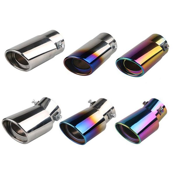 

manifold & parts cheep car muffler refitted exhaust pipe tail throat universal stainless steel