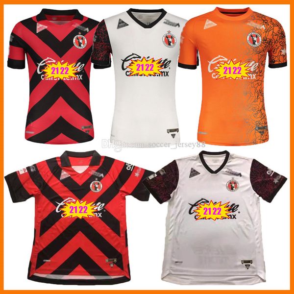 

21 22 xolos de tijuana soccer jerseys home red away white 2021 2022 special edition rivero lucero bolanos liga mx jersey uniforms football s, Black;yellow