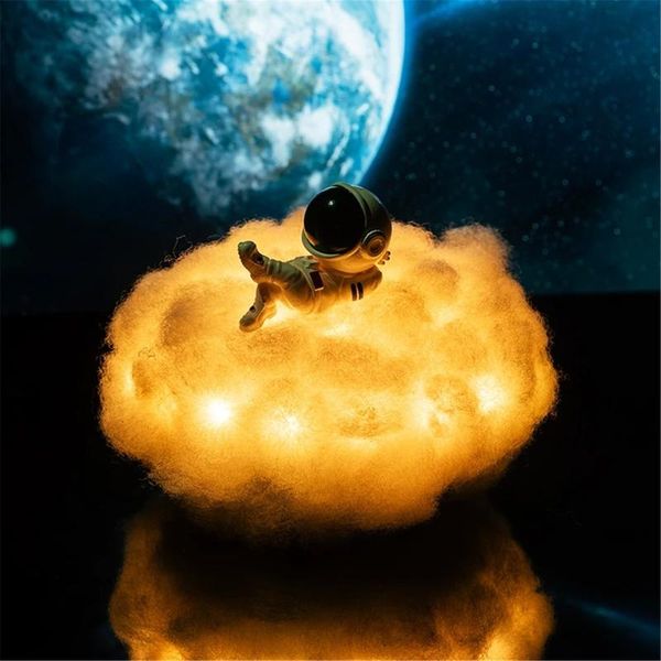 

night lights 2022 dropship led colorful clouds astronaut lamp with effect as children's light creative birthday gift