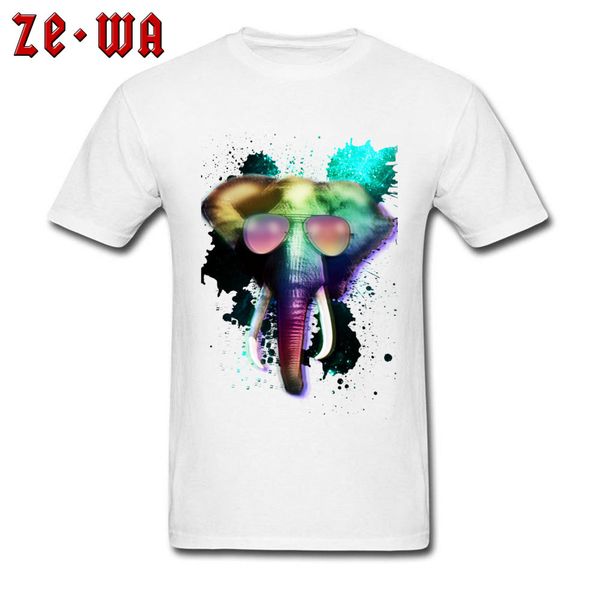 

ccccsportautumn 100% cotton fabric male & tees 2018 new fashion birthday t-shirts take a trip the elephant festival day t shirt, Black;yellow