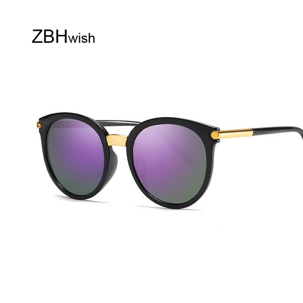 

retro round sunglasses women brand design black female sun glasses lady oculos de sol feminino lunette soleil