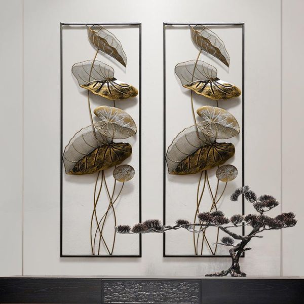

wall stickers chinese luxury wrought iron lotus leaf sticker decoration home livingroom mural crafts el porch hangingswf
