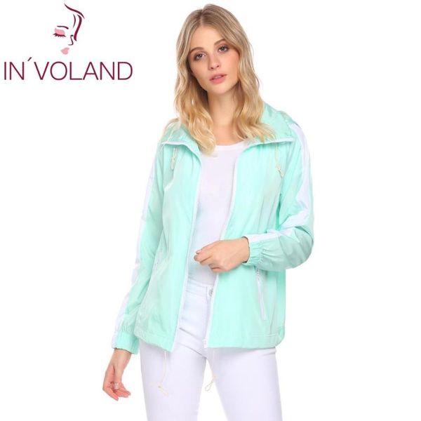 

women's jackets raincoat lightweight height sleeve hip 66cm long bust spring autumn zipper waist hooded 88cm women waterproof 85cm 174c, Black;brown