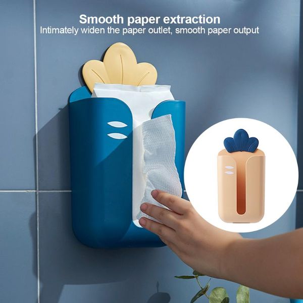 

tissue boxes & napkins storage case vertical wall mounted box plastic household paper napkin organizer ornament craft