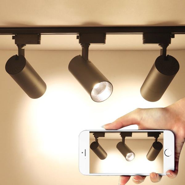 

led track light head flicker-surface mounted spotlight with black/white shell 10/20/30w rail spot for fixture tp-ho