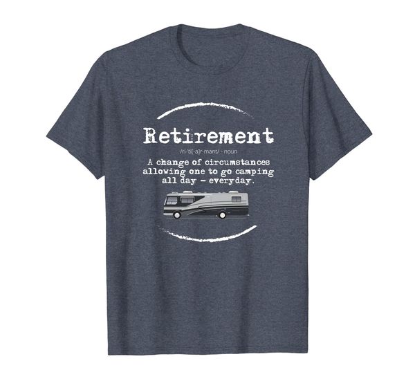 

funny retirement gift shirt people who love camping rving, White;black