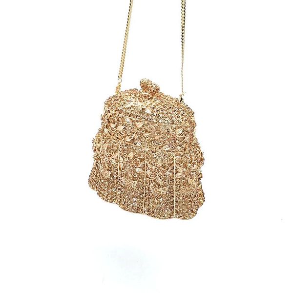 

evening bags luxury bridal wedding party purses elegant women fashion diamonds windbell crystal clutches