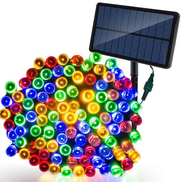 

outdoor solar light string light 100/200 led christmas gift fairy tale holiday christmas party wreath solar garden waterproo