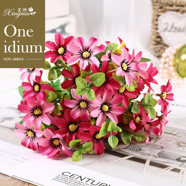 

new style imitation flowers silk flower 20 head imitation flowers beam dancing-lady orchid home decoration export artificial flo