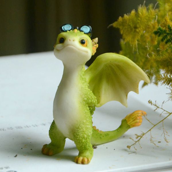

everyday collection resin simulation magic animal dragon dinosaur miniature fairy garden terrarium bonsai decor dragon figurine c0220