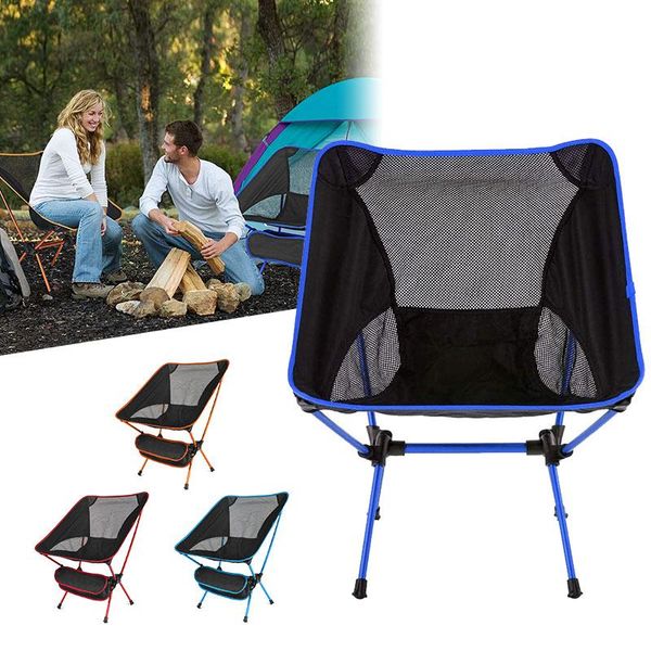 

camp furniture ultralight folding chair travel outdoor camping fishing beach hiking picnic tool superhard high load portable multifunction s