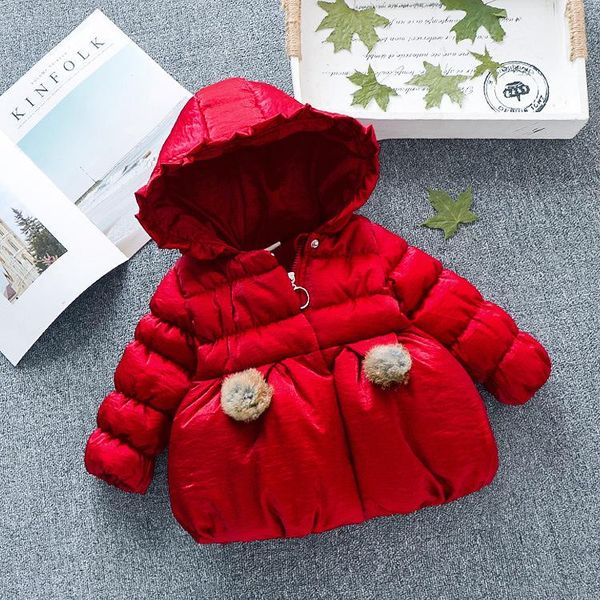 

coat kids down jacket thickening red warm baby girl hoodie parkas toddler girls, Blue;gray