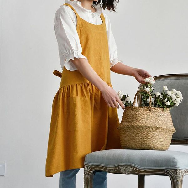 

aprons kitchen apron home loose baggy solid for restaurants/ bakeries plus size