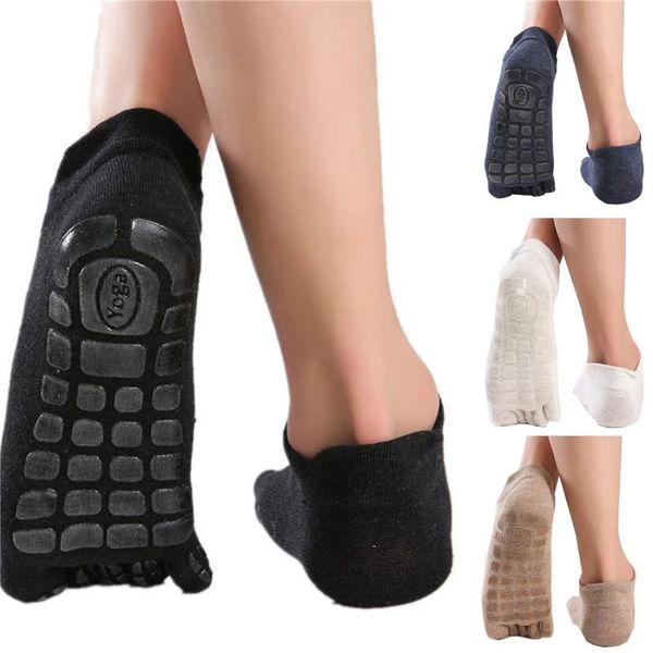 

sports socks fashion silicone dots anti slip cotton trampoline soccer football non-slip floor funny, Black