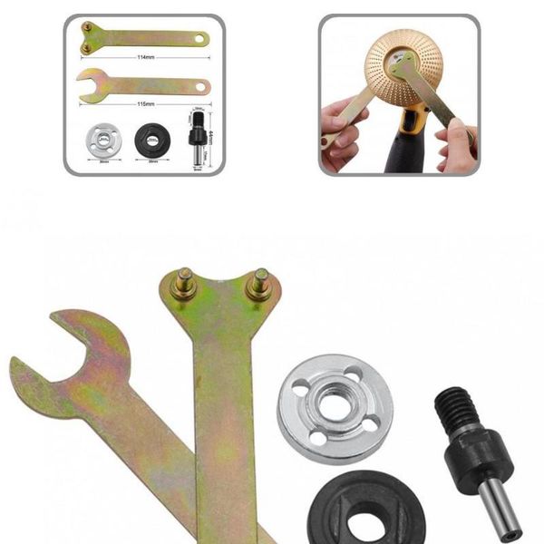 

elbow & knee pads durable 5pcs useful angle grinder chuck set connecting rod quick release for workshop, Black;gray