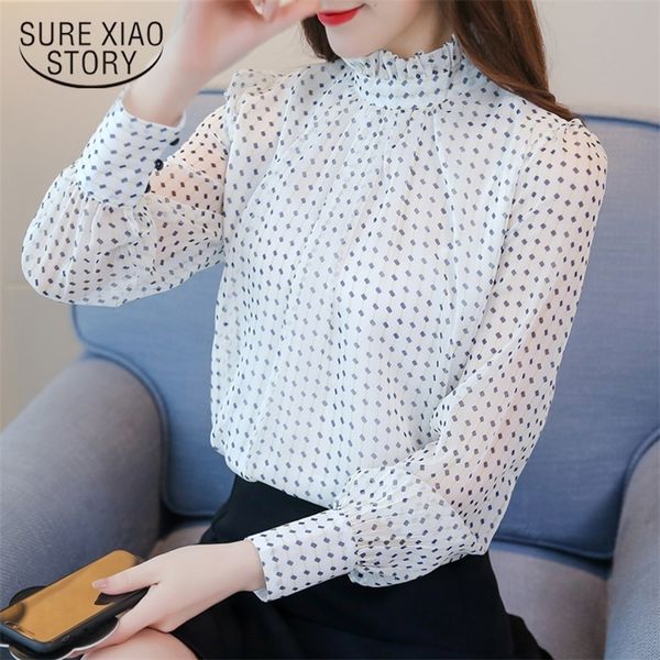 

blusas mujer de moda long sleeve women shirts clothes plus size office female blouse womens and blouses 1351 45 210225, White